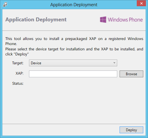 XapDeployWindowsPhone