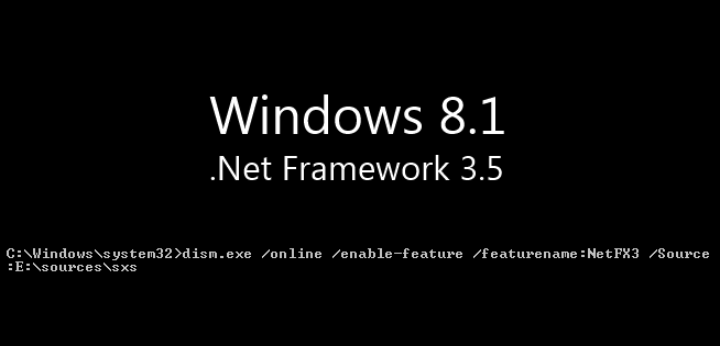 .net 3.5 windows 8.1