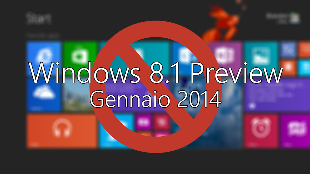 Windows 8.1 scade a Gennaio 2014