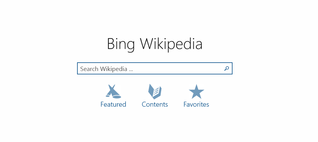 Bing Wikipedia