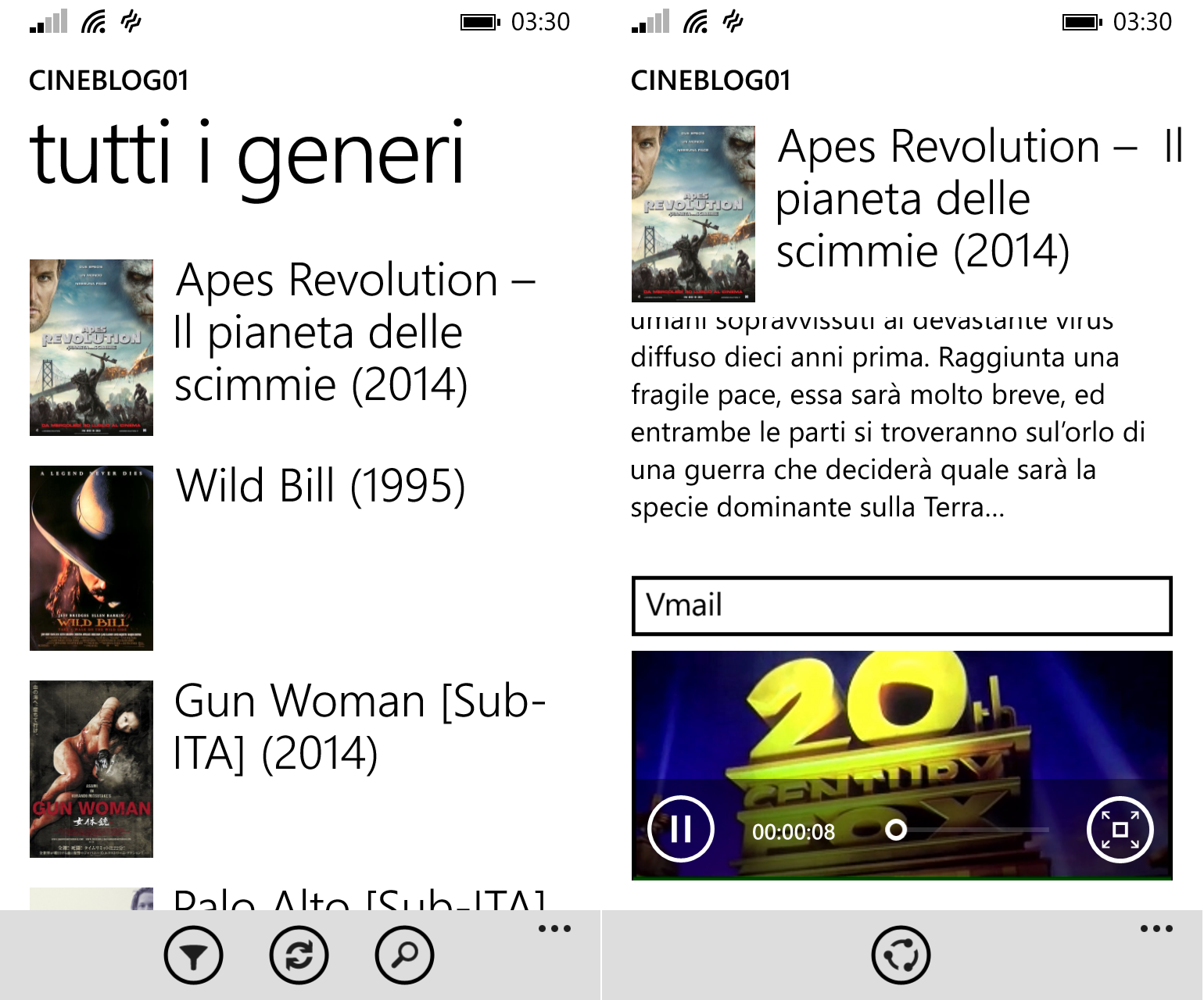 CineBlog01, una nuova app per vedere film in streaming in italiano per