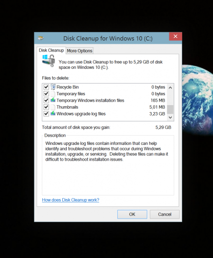 Disk cleanup