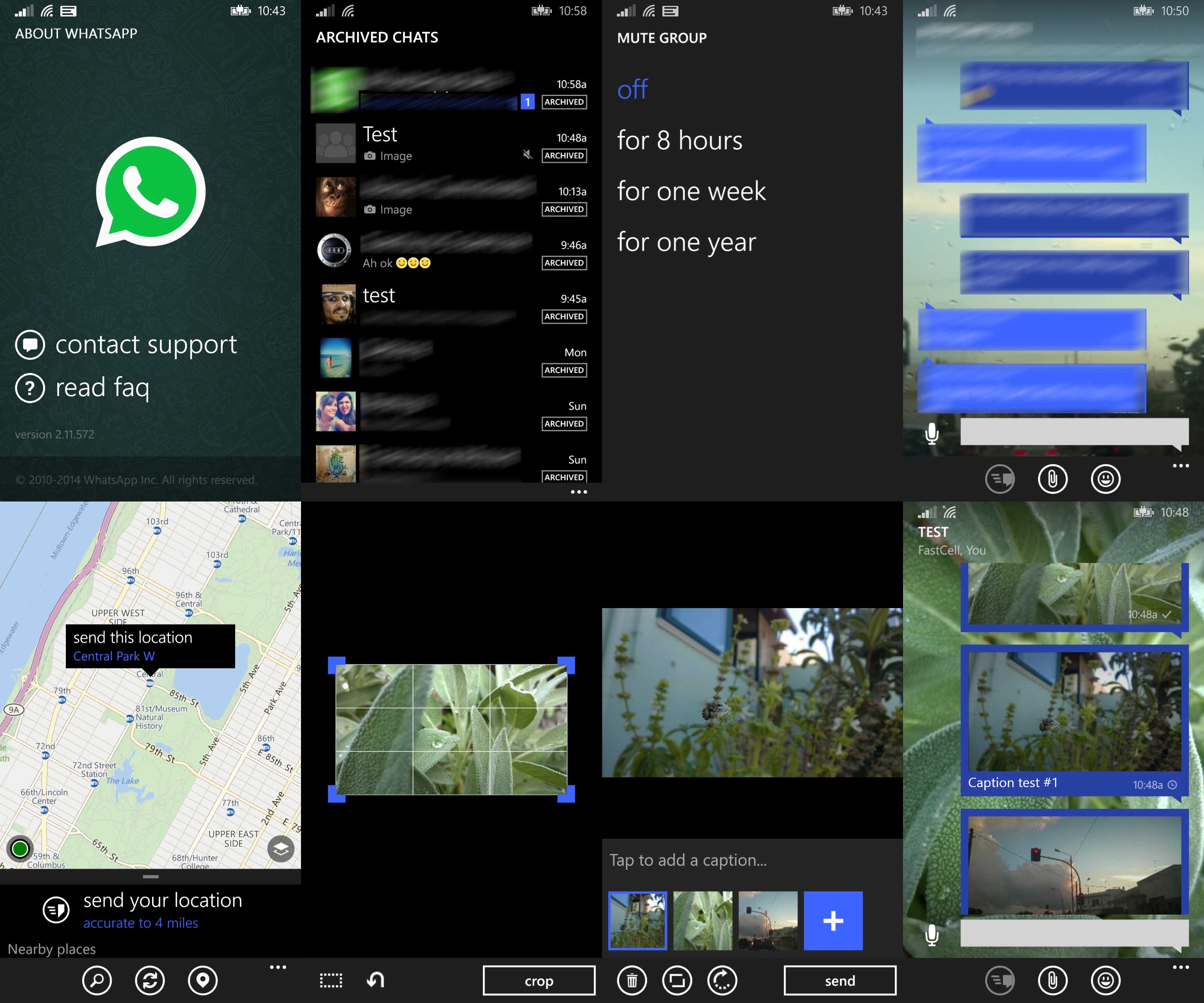 WhatsApp ottobre 2014 screen