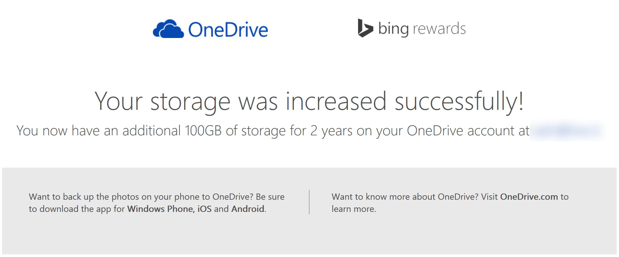 OneDrive 100GB 2