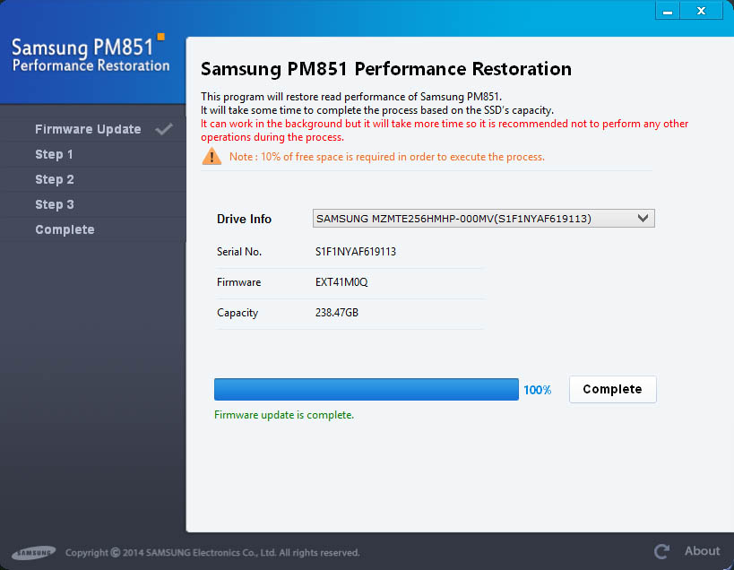 Samsung PM851 Performance Restoration (1)