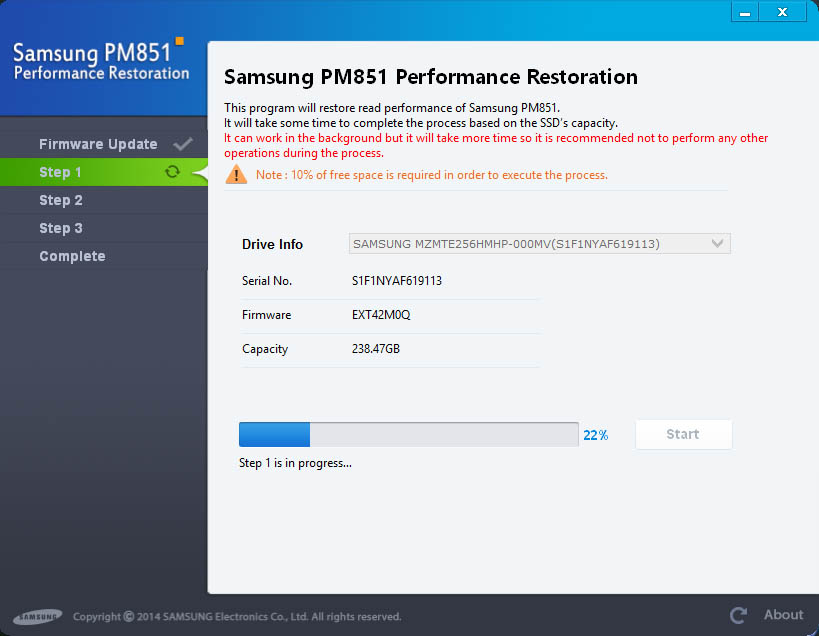 Samsung PM851 Performance Restoration (2)