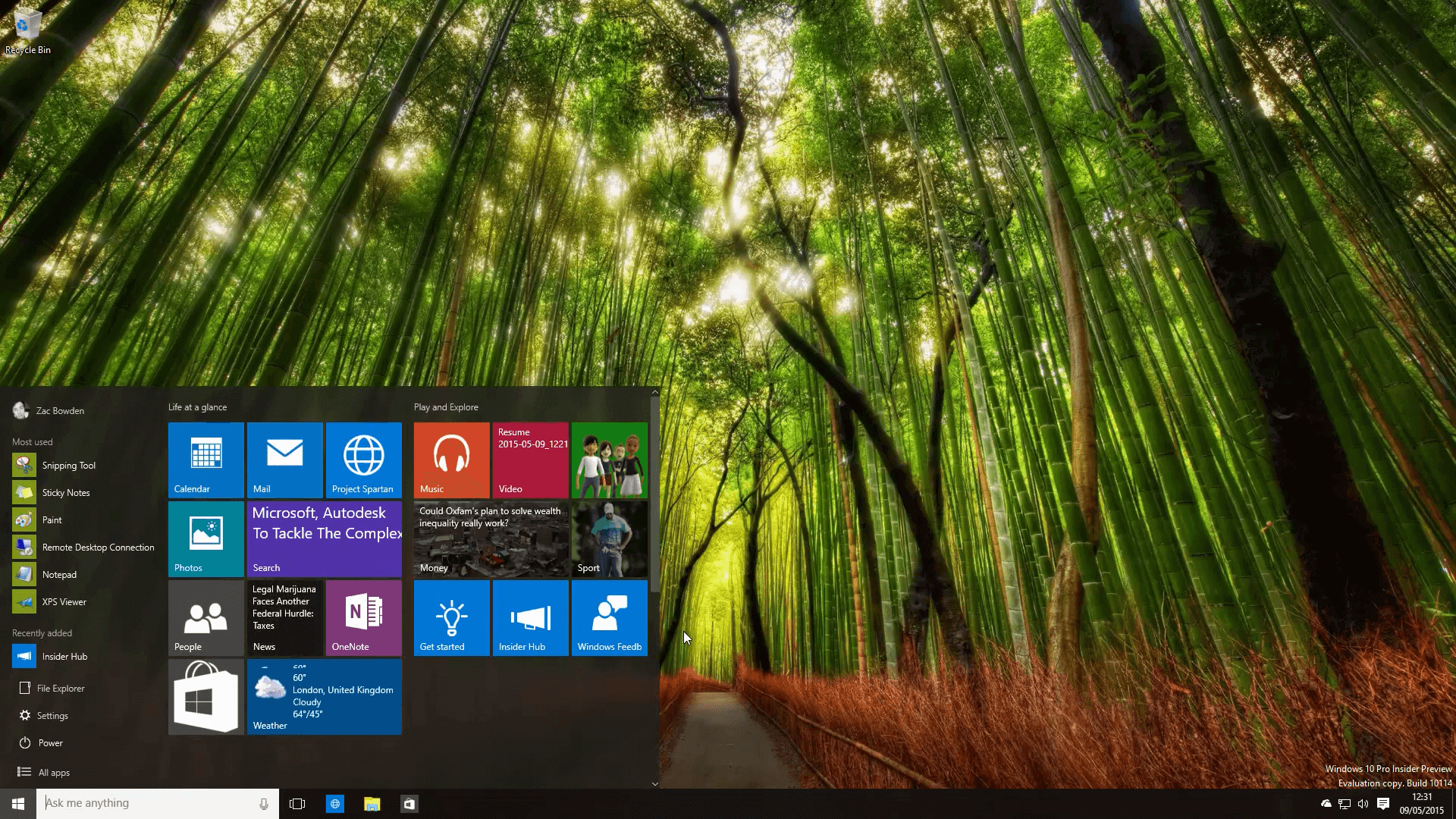 Windows10 Insider Preview - Build 10114