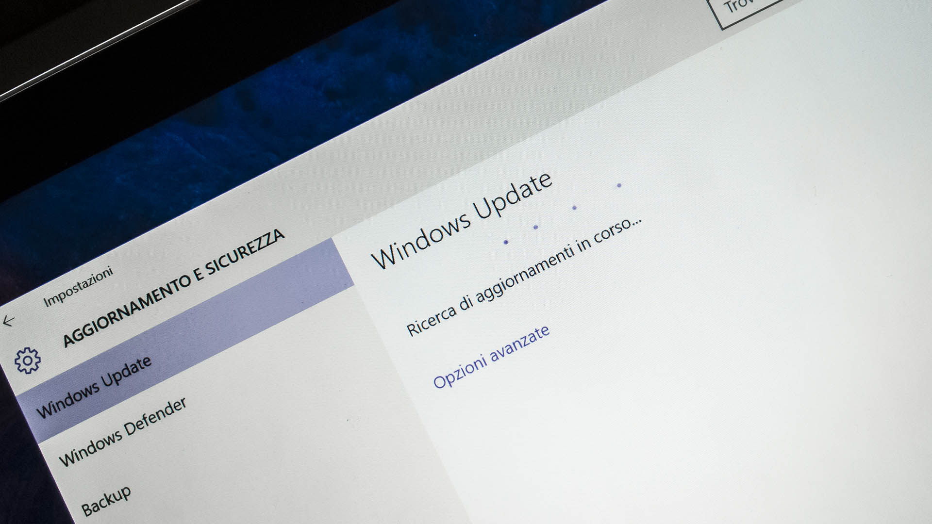 Windows Update Windows 10 quindicesima patch
