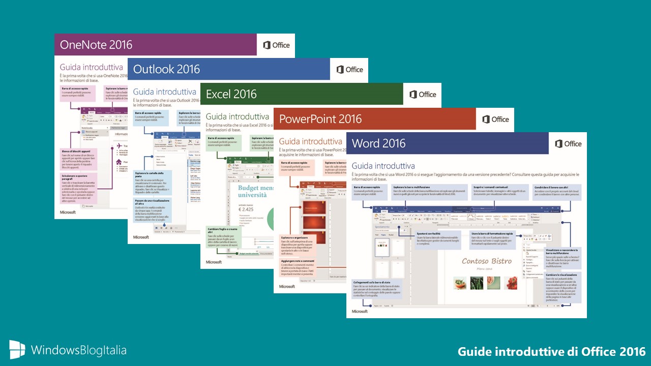 Guide introduttive di Office 2016