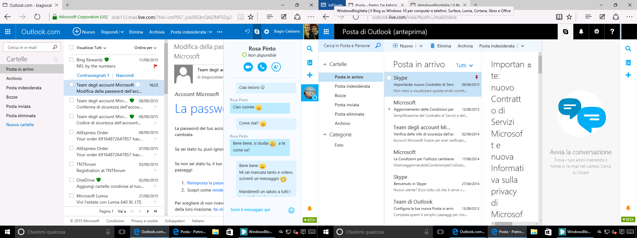 Outlook.com Skype