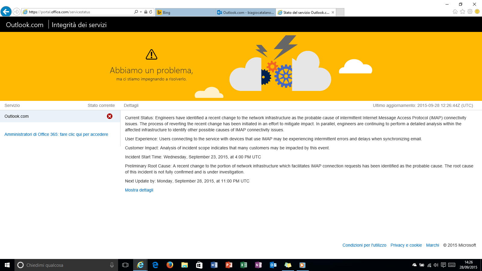 Outlook.com offline