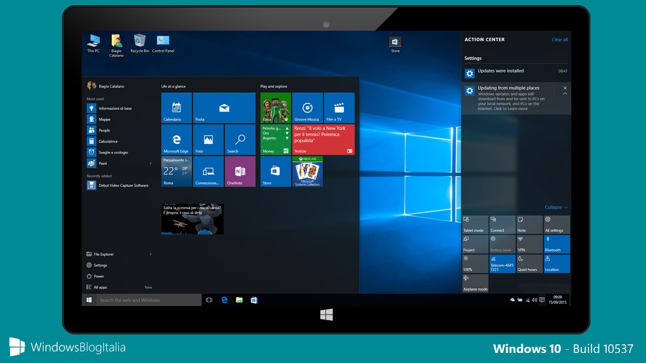 Windows 10 - Build 10537