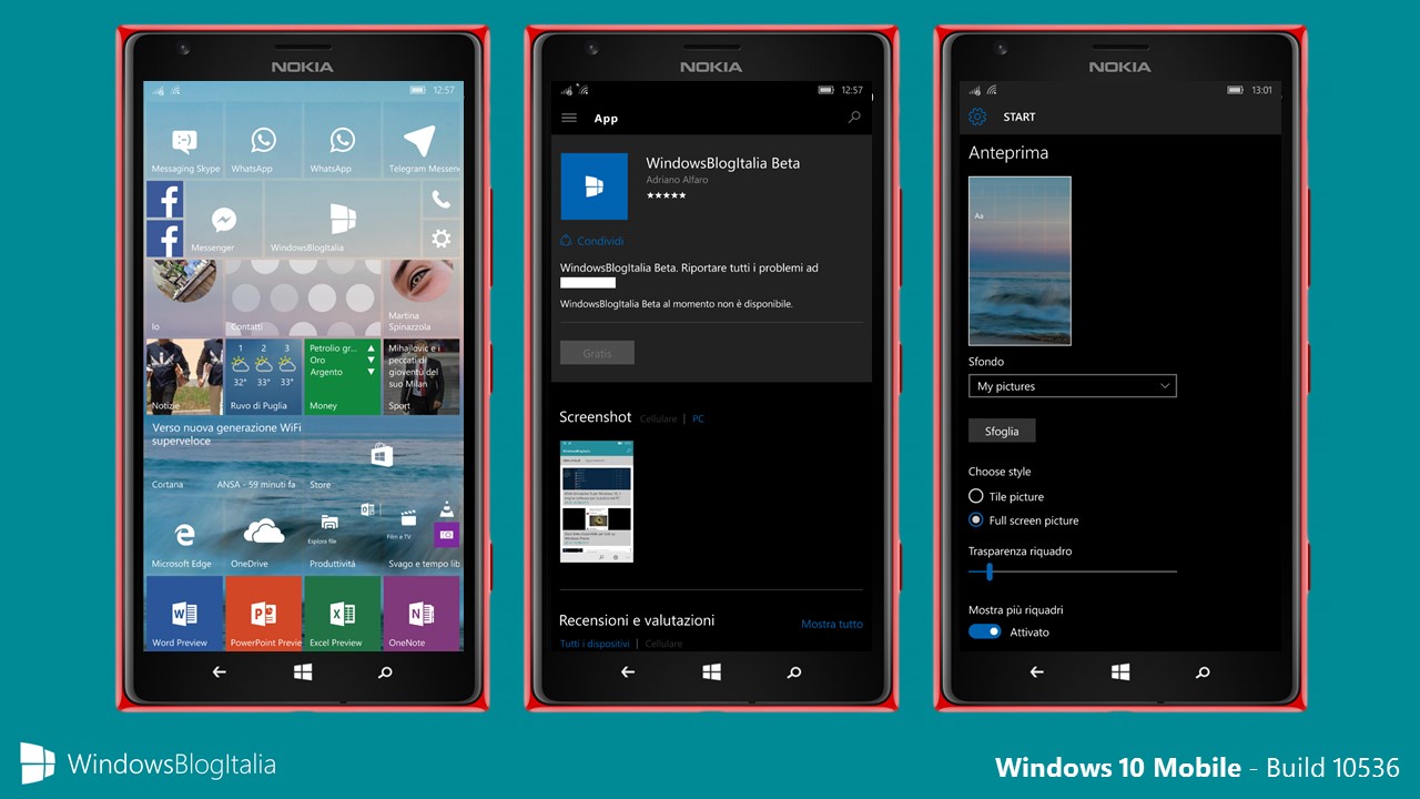 Windows 10 Mobile - Build 10536