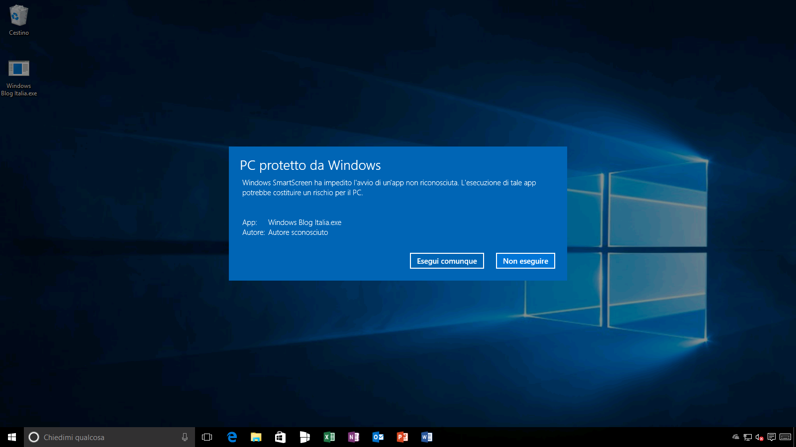 PC protetto da Windows (2) - Windows 10