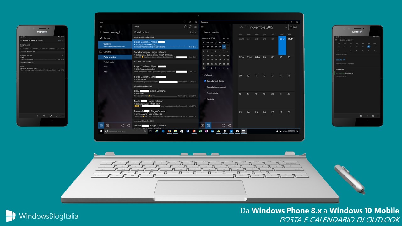 POSTA E CALENDARIO DI OUTLOOK