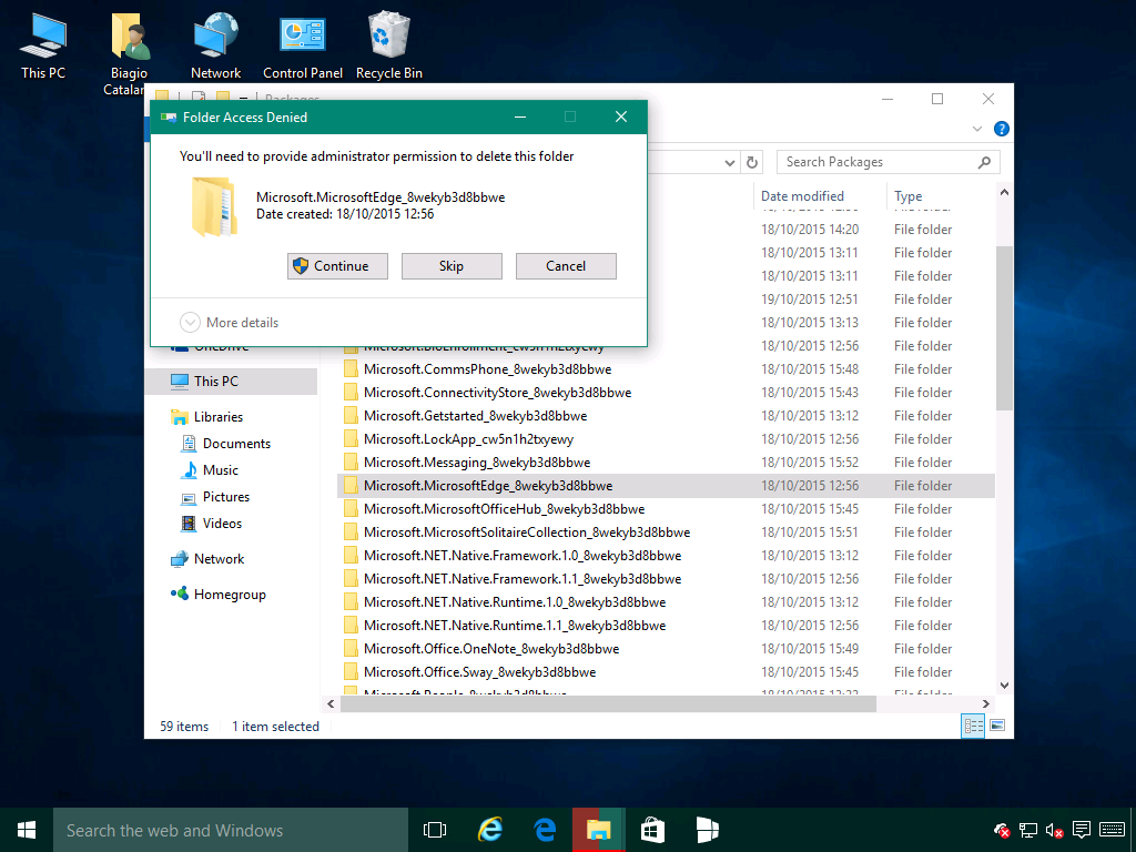 RipristinareMicrosoftEdge2 - Windows 10