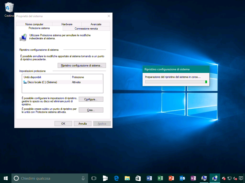 Ripristino configurazione di sistema 4 - Windows 10