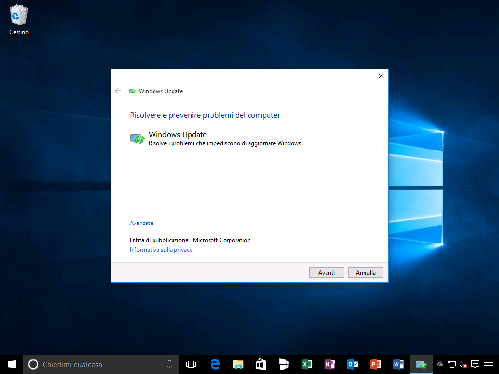 Risoluzione dei problemi Windows Update - Windows 10
