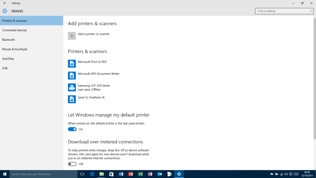 Stampante predefinita - Windows 10-10565