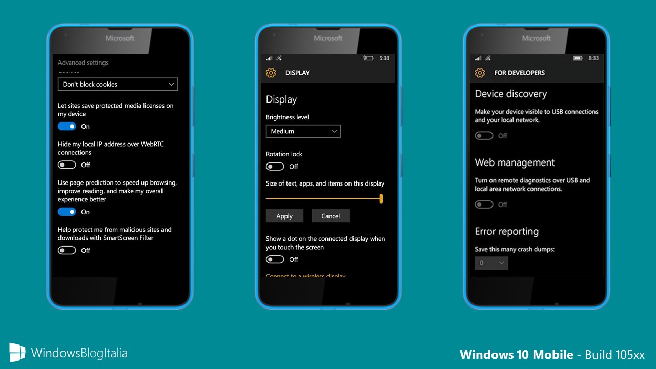 Windows 10 Mobile - 105xx