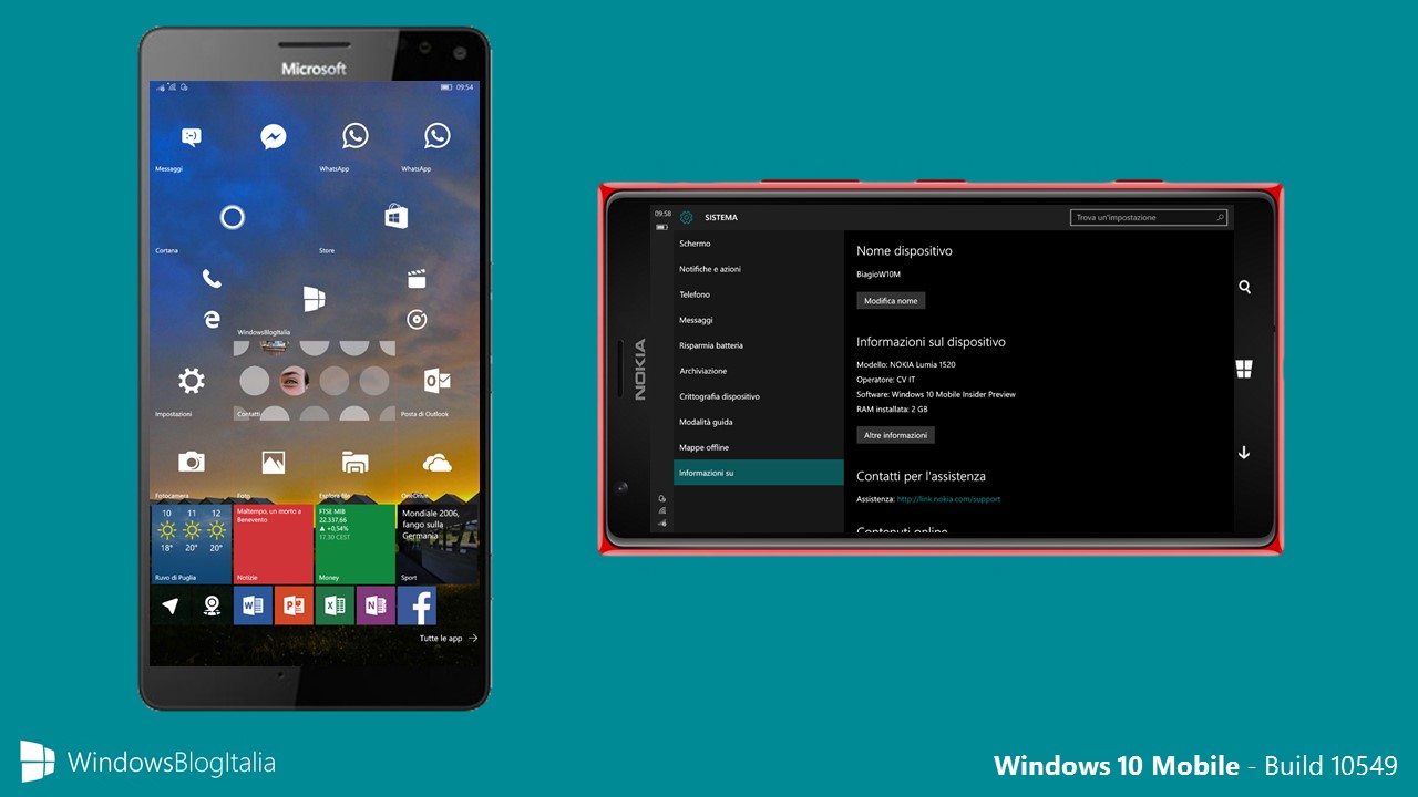 Windows 10 Mobile - Lumia 1520 - Modalita phablet