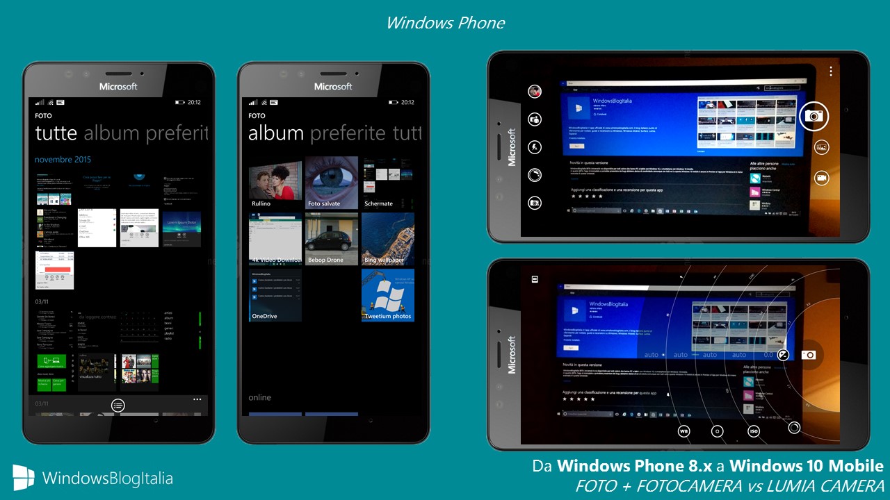 FOTO e FOTOCAMERA vs LUMIA CAMERA - Windows Phone