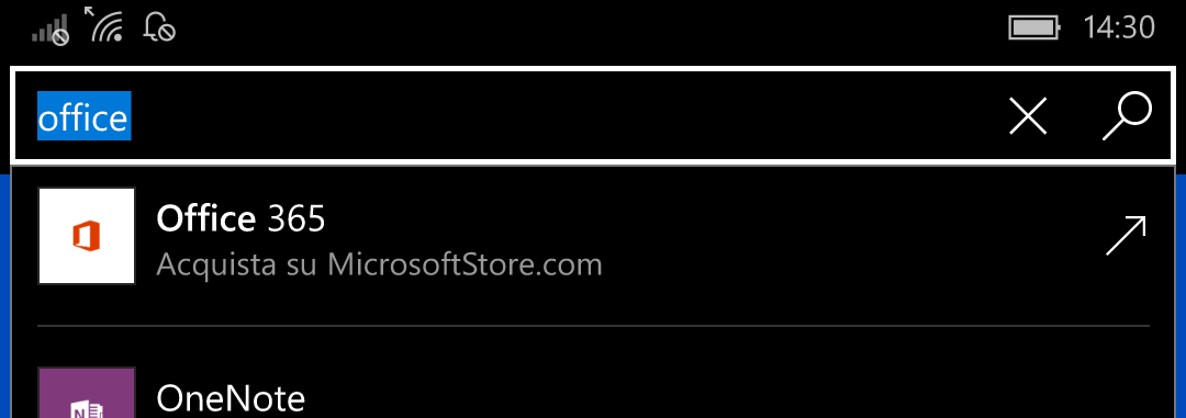 Ricerca Windows Store