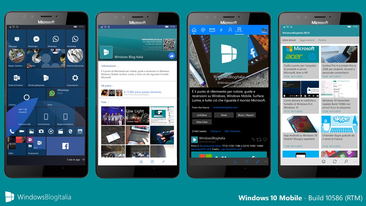 Windows 10 Mobile - Build 10586 RTM