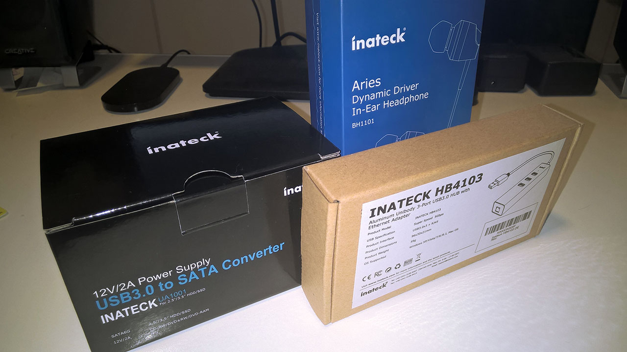 inateck Hub, cuffie, Converter