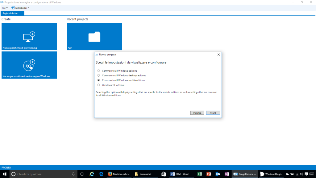 Progettazione immagine e configurazione di Windows - 3