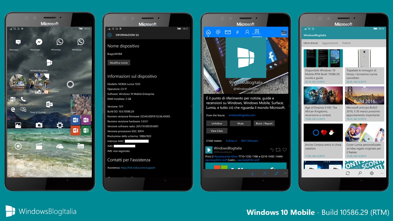 Windows 10 Mobile - 10586.29