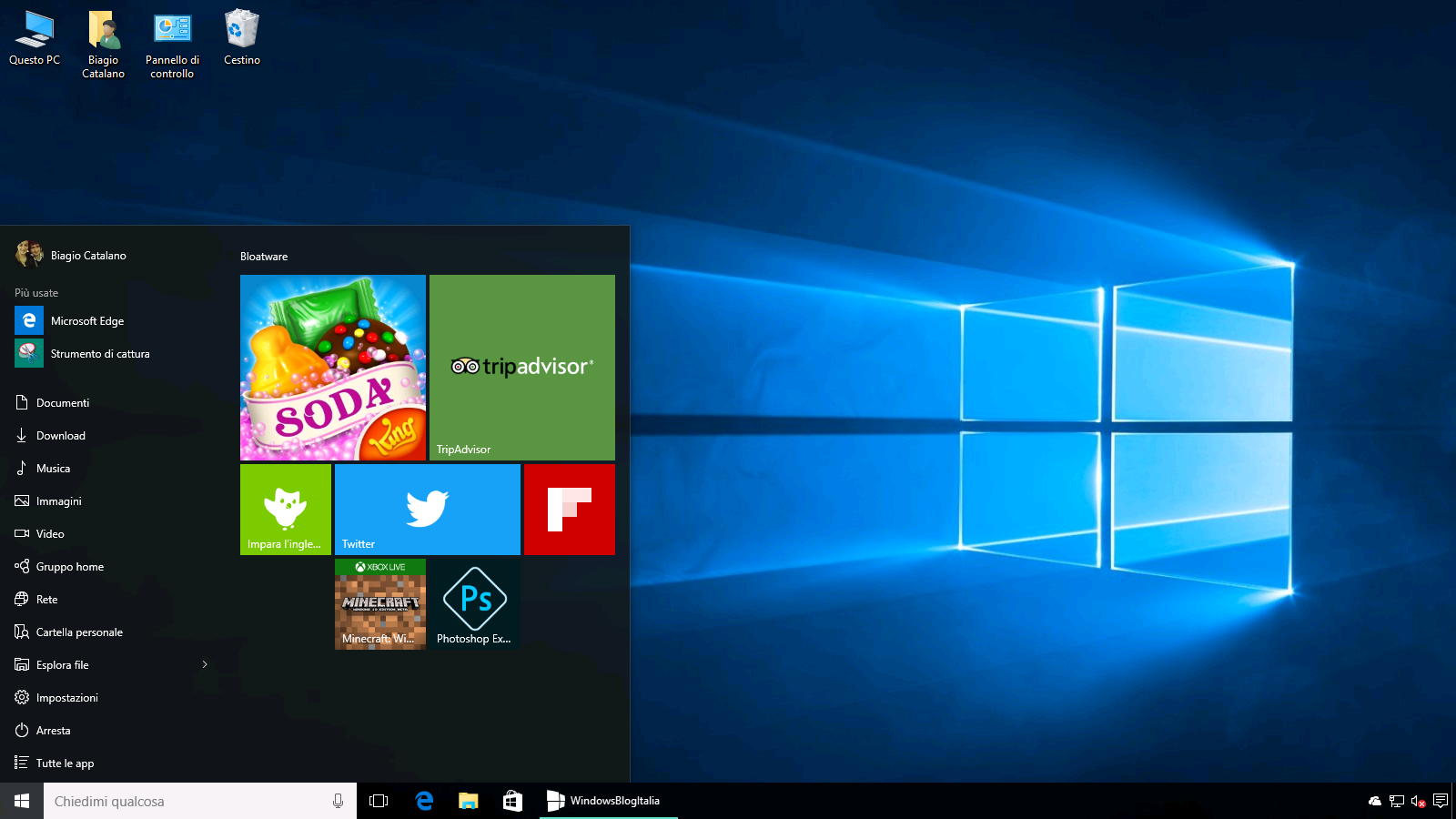 Bloatware Windows 10 - Impedire installazione app non desiderate