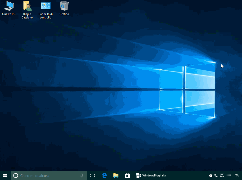personalizza desktop Windows 10