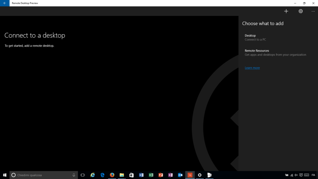 Microsoft Remote Desktop Preview 1