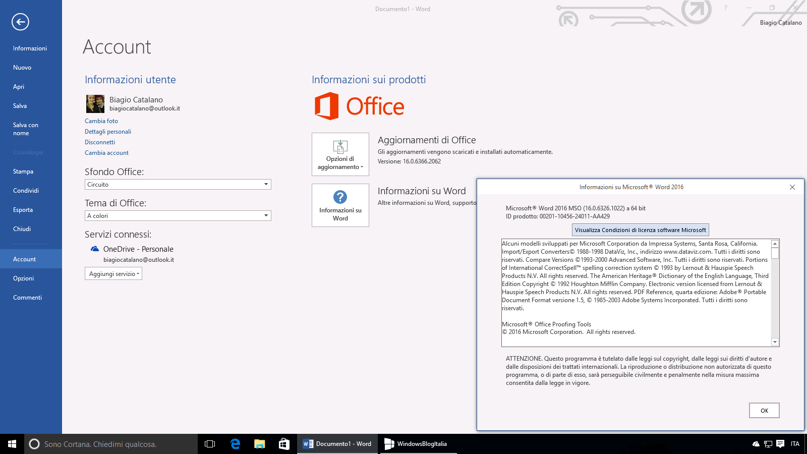 Office Insider Build 16.0.6366.2062