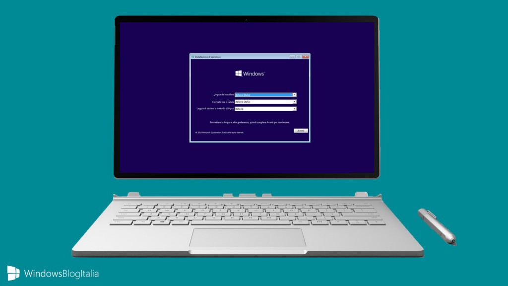 Installazione Windows 10