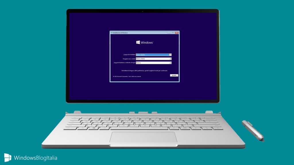 Installazione Windows 10
