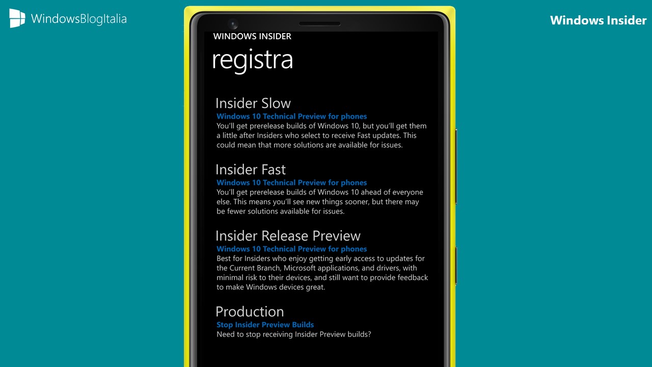 Windows Insider 4 rami