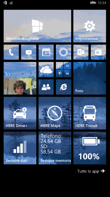 file temporanei sensore memoria - Windows Phone
