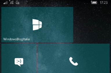 Animazioni tile - Windows 10 Mobile - Build 14283