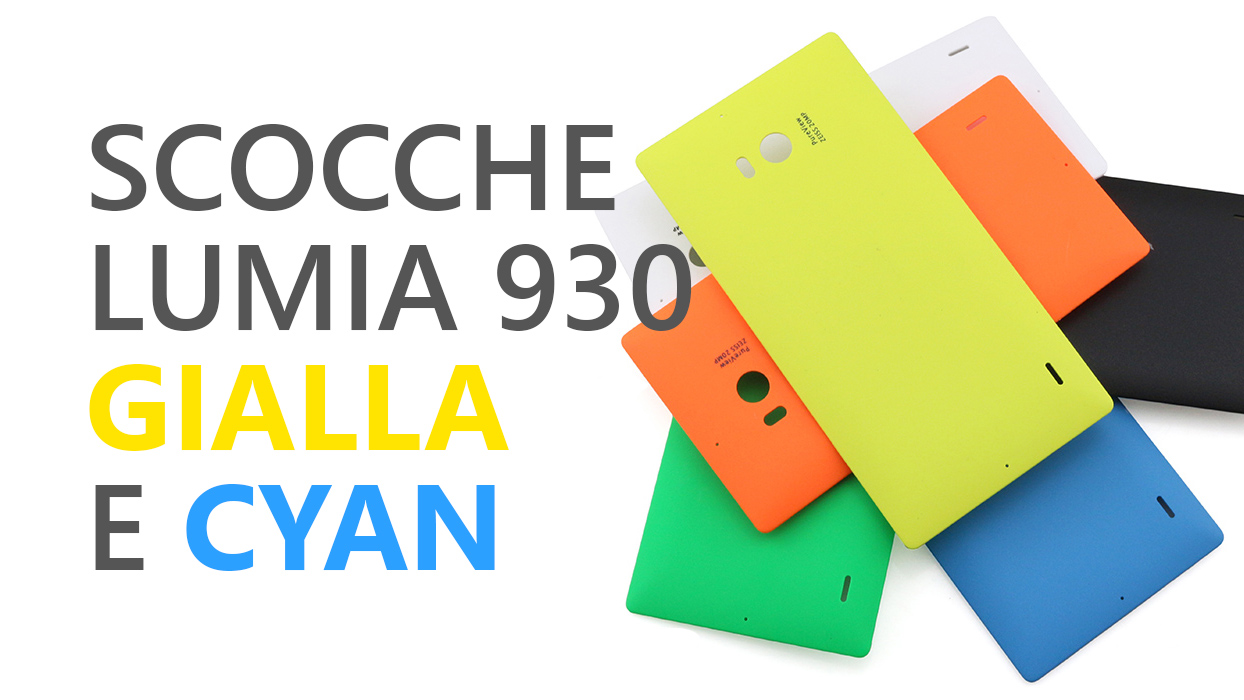 Lumia 930 yellow cyan giallo ciano