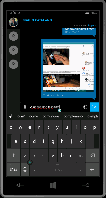 Emoticon - Windows 10 Mobile 14322
