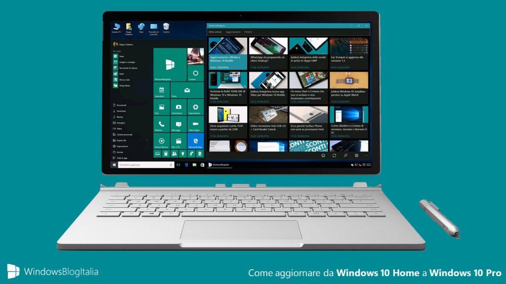 Da Windows 10 Home a Windows 10 Pro