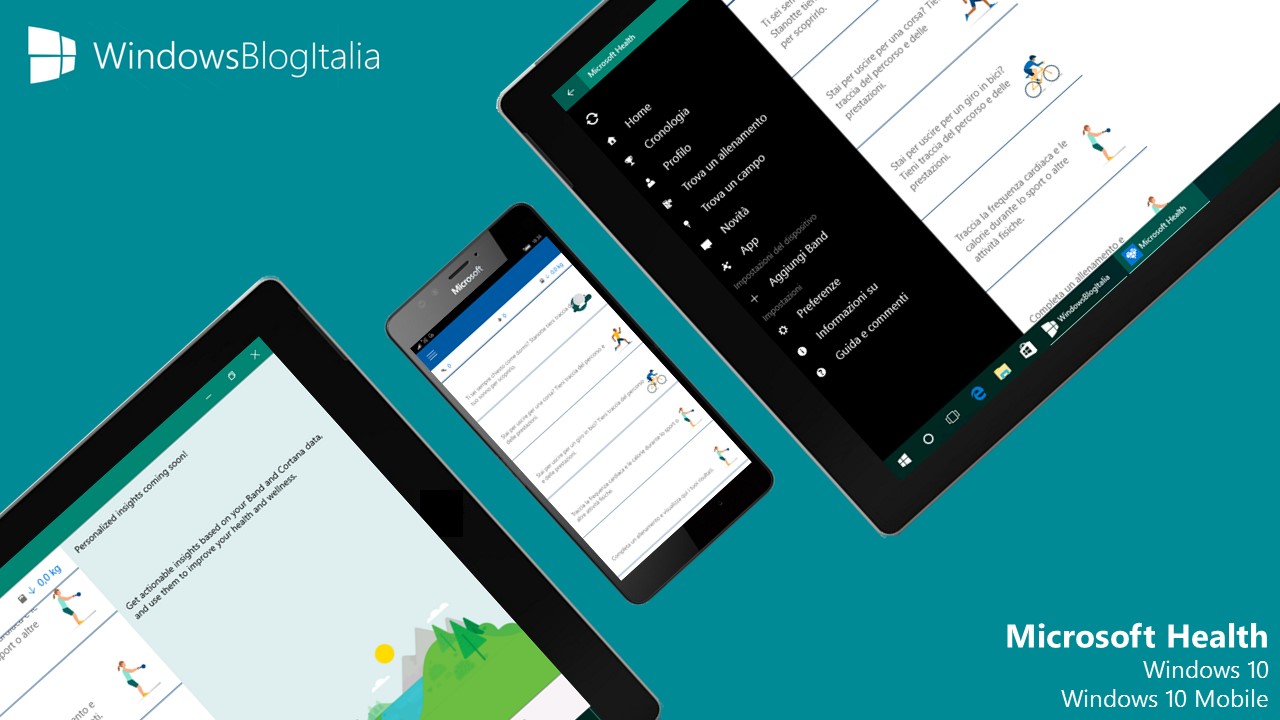 Microsoft Health - Windows 10 e Windows 10 Mobile