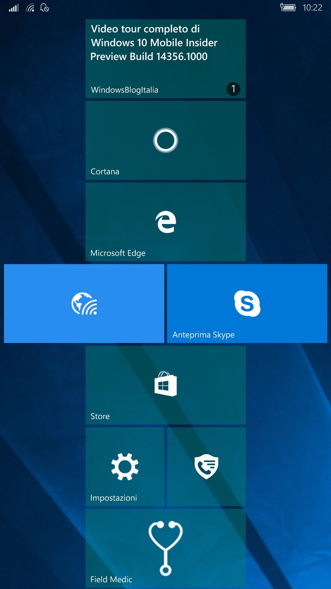 Nuovo wallpaper - Windows 10 Mobile