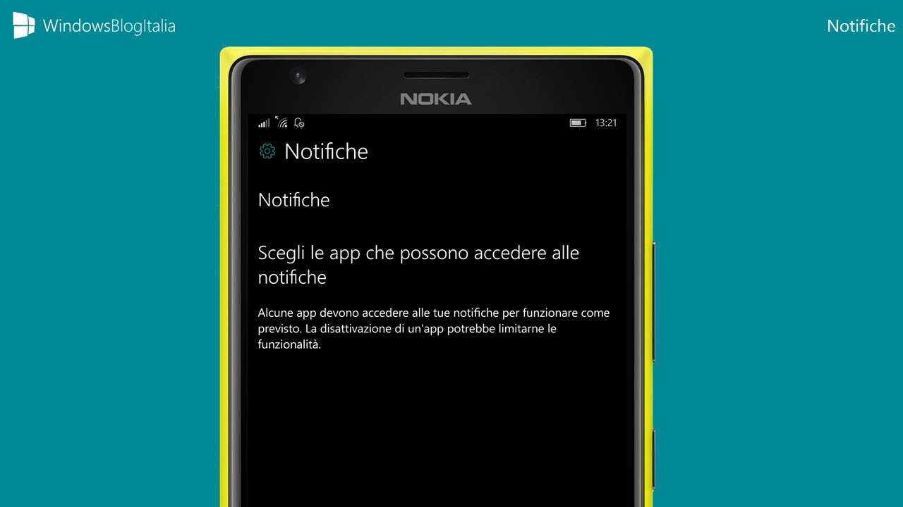 Windows 10 Mobile - Notifiche