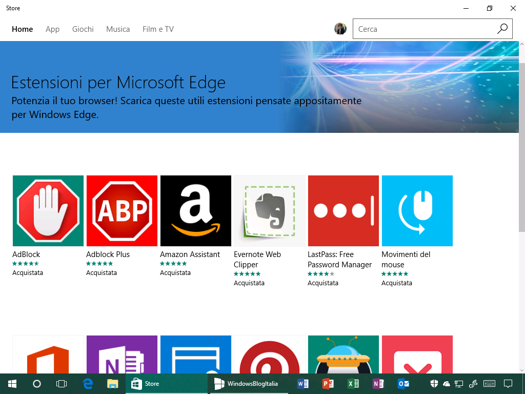 Estensioni per Microsoft Edge - Windows Store