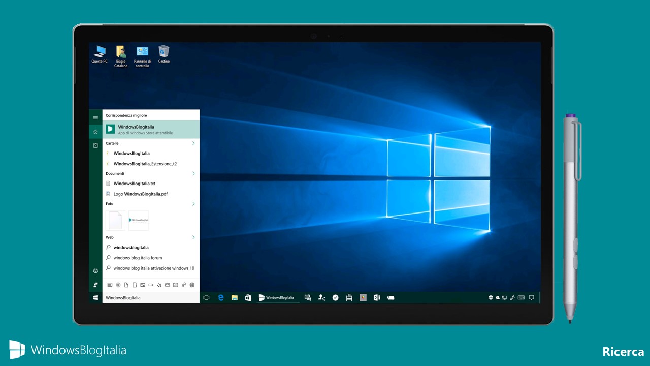 Ricerca - Windows 10