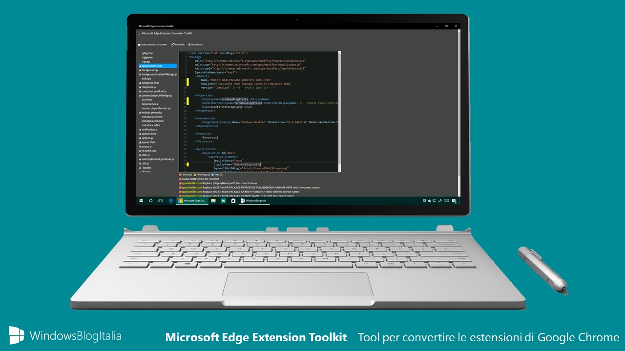 Microsoft Edge Extension Toolkit - Tool per convertire le estensioni di Google Chrome