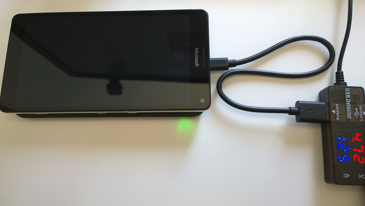 Vinsic Qi Pad - Test con Lumia 950 XL